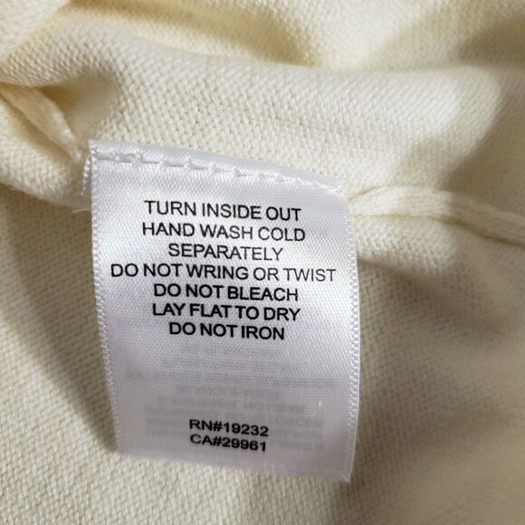 Alfred Dunner Womens Sweater Small Crochet Lace Ivory Knit 3/4 Sleeve Sequins - Picture 10 of 11